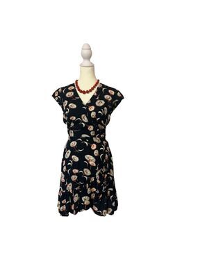 J. Crew Mercantile Sleeveless Navy Floral Dress Size 00